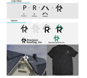 Design de Logo par MaxxDesign pour Precision Roofing, Inc. | Design : #12738070