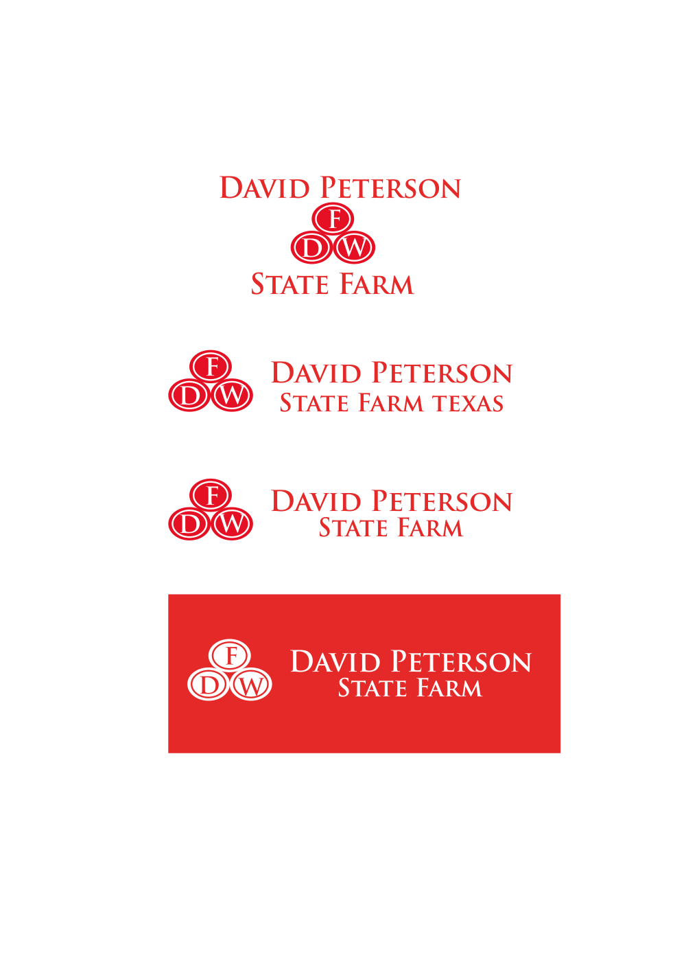 Logo Design by shahdesign1974 for David Peterson State Farm | Design #12742485