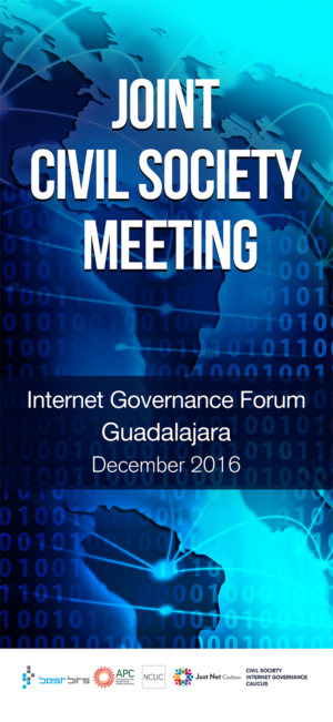 Banner design to promote upcoming Internet meeting