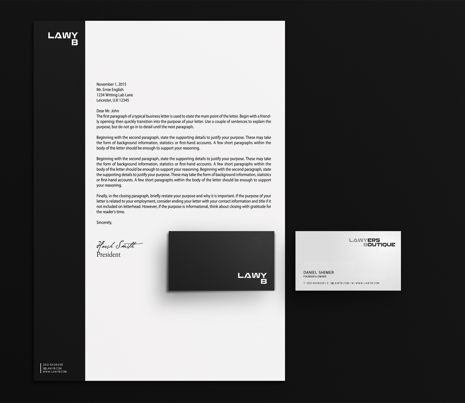 Stationery Design by Sarah Mathews for this project | Design #12760008