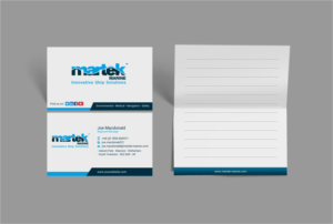 Business Card Design by INDIAN_Ashok for Martek Marine | Design: #12746017