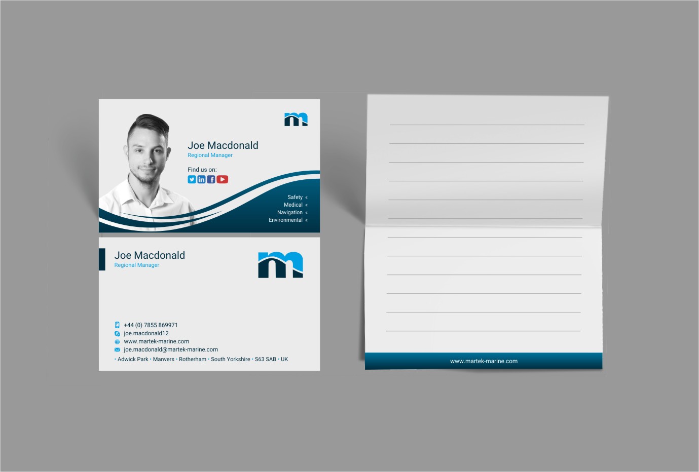 Business Card Design by INDIAN_Ashok for Martek Marine | Design #12746020