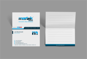 Business Card Design by INDIAN_Ashok for Martek Marine | Design: #12746021