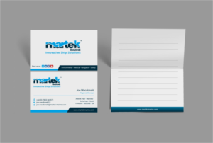 Business Card Design by INDIAN_Ashok for Martek Marine | Design: #12746027