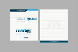 Business Card Design by INDIAN_Ashok for Martek Marine | Design: #12746196