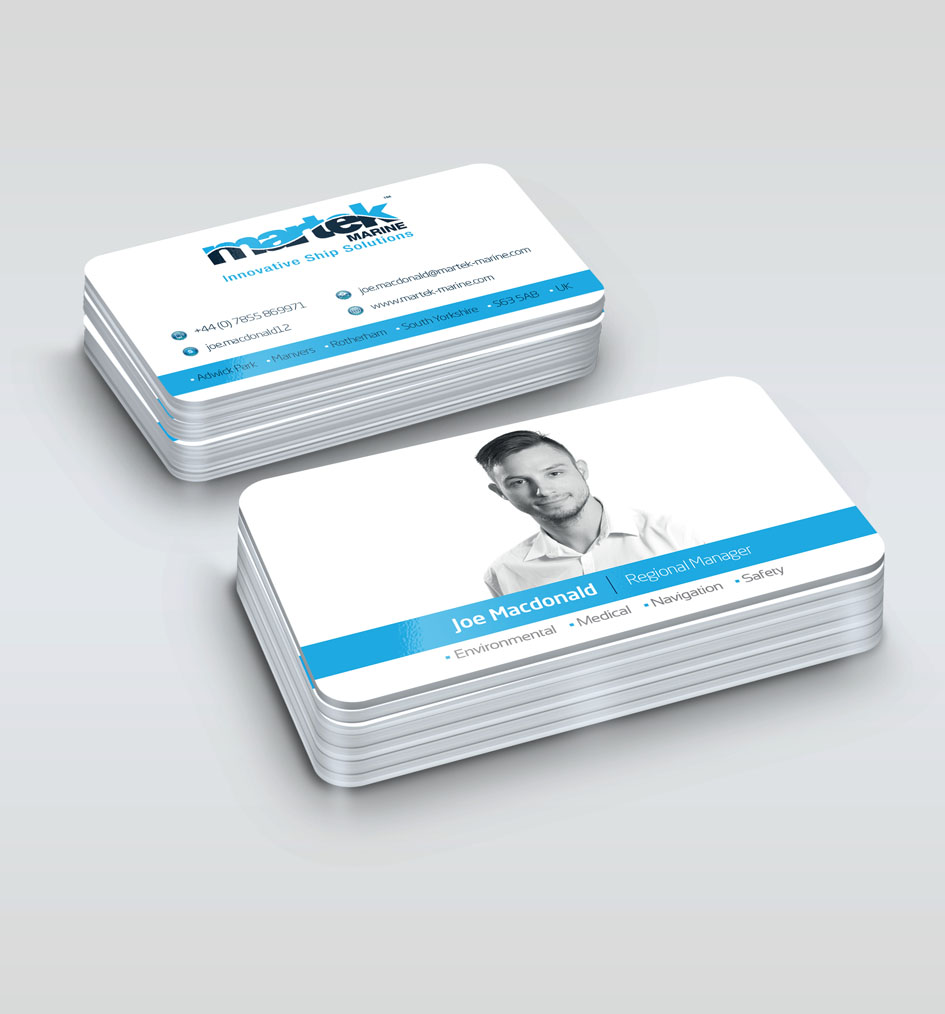 Business Card Design by Muzamil for Martek Marine | Design #12775955