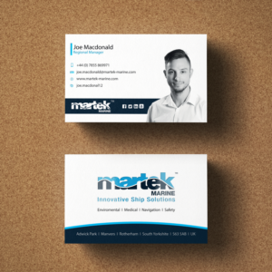 Business Card Design by Riz' for Martek Marine | Design #12761878