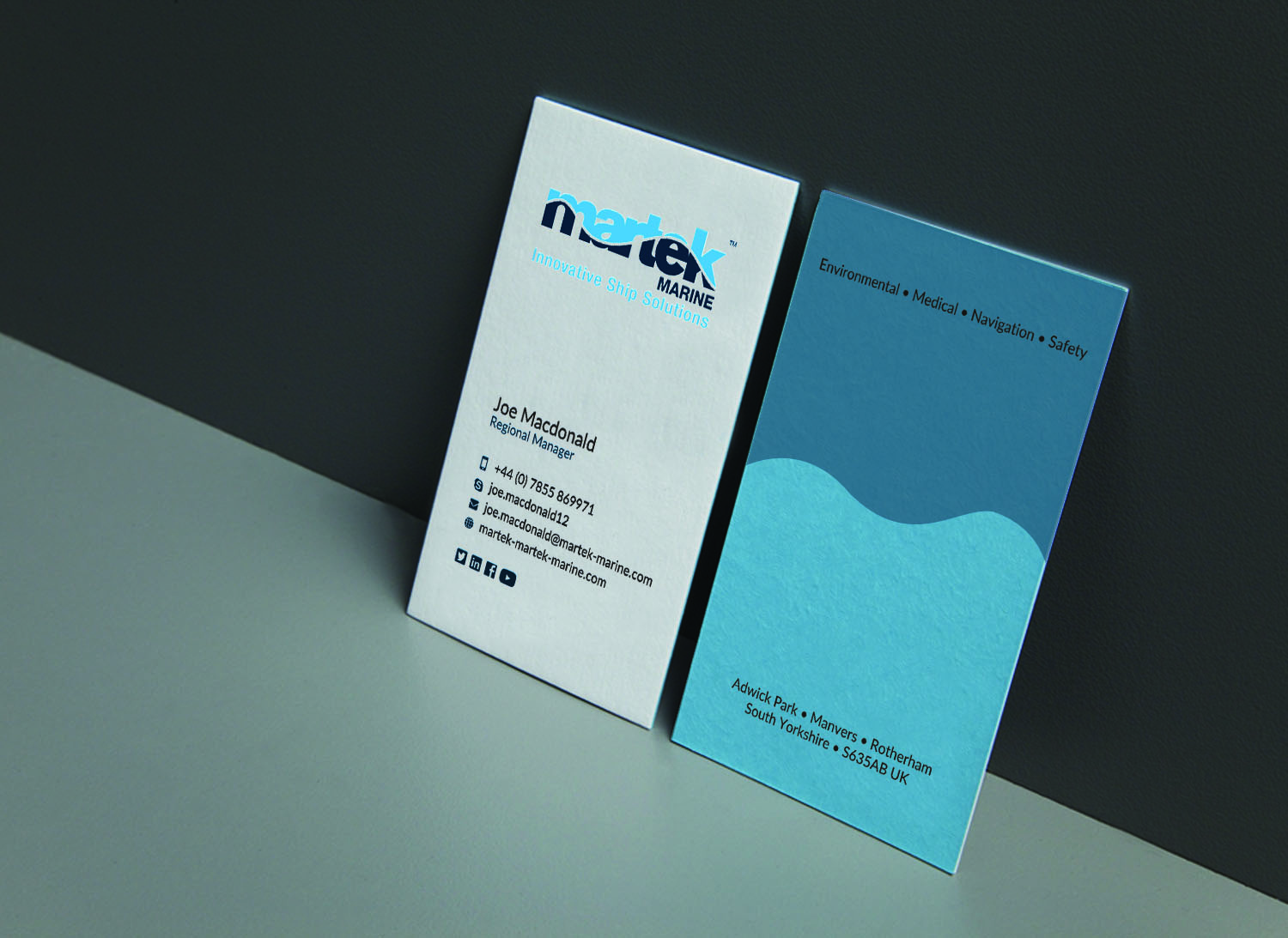 Visitenkarten-Design von CREATIVE DESIGN für Martek Marine | Design #12855628