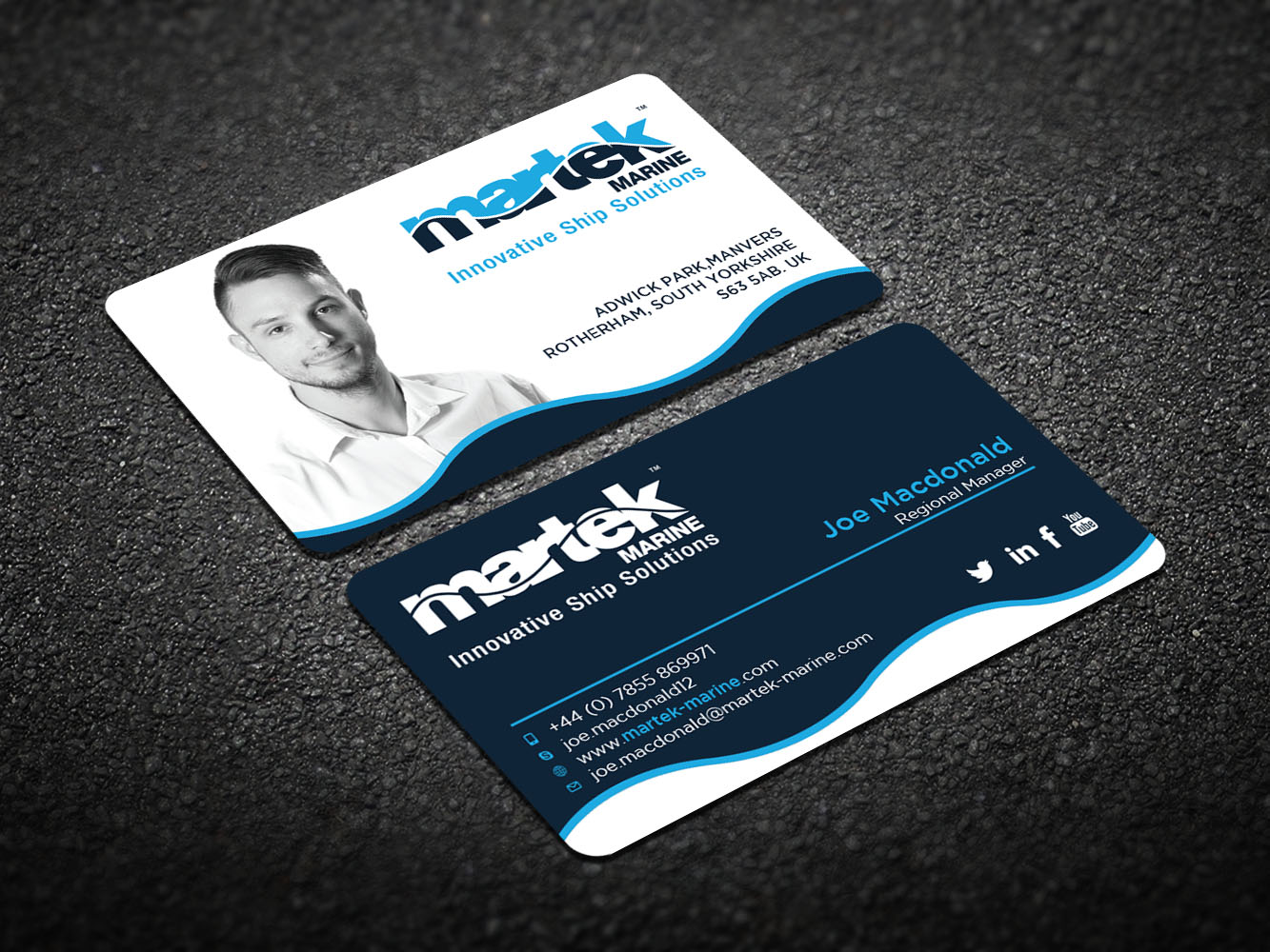Business Card Design by Verified artistry (Design garden) for Martek Marine | Design #12754785