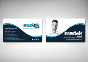 Business Card Design by Verified artistry (Design garden) for Martek Marine | Design: #12768004
