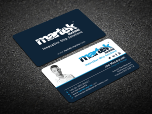 Business Card Design by Verified artistry (Design garden) for Martek Marine | Design: #12768008