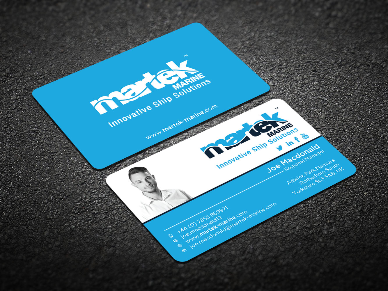 Business Card Design by Verified artistry (Design garden) for Martek Marine | Design #12768009