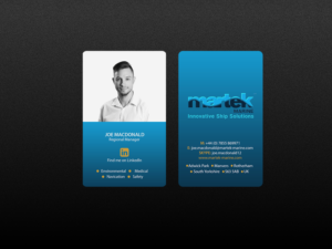 Visitenkarten-Design von Creations Box 2015 für Martek Marine | Design: #12760120