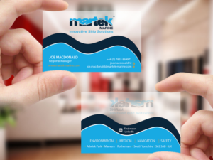 Visitenkarten-Design von Creations Box 2015 für Martek Marine | Design: #12760121