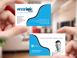Visitenkarten-Design von Creations Box 2015 für Martek Marine | Design: #12760122