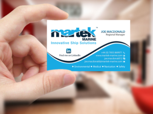 Visitenkarten-Design von Creations Box 2015 für Martek Marine | Design: #12760152