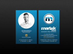 Visitenkarten-Design von Creations Box 2015 für Martek Marine | Design: #12760153