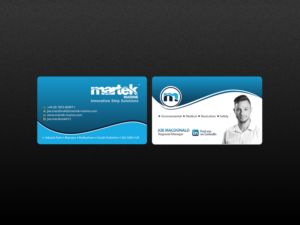 Visitenkarten-Design von Creations Box 2015 für Martek Marine | Design: #12760155