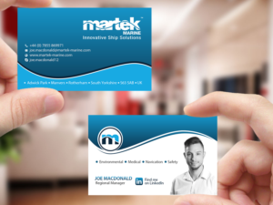 Visitenkarten-Design von Creations Box 2015 für Martek Marine | Design: #12760156
