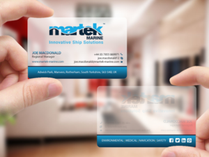 Visitenkarten-Design von Creations Box 2015 für Martek Marine | Design: #12773248