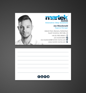 Business Card Design by chandrayaan.creative for Martek Marine | Design #12776223
