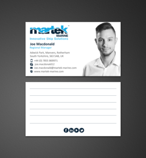 Business Card Design by chandrayaan.creative for Martek Marine | Design: #12776224