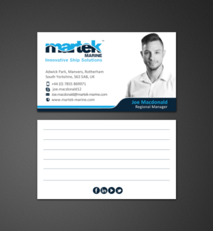 Business Card Design by chandrayaan.creative for Martek Marine | Design: #12776227