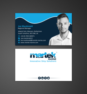 Business Card Design by chandrayaan.creative for Martek Marine | Design: #12776228