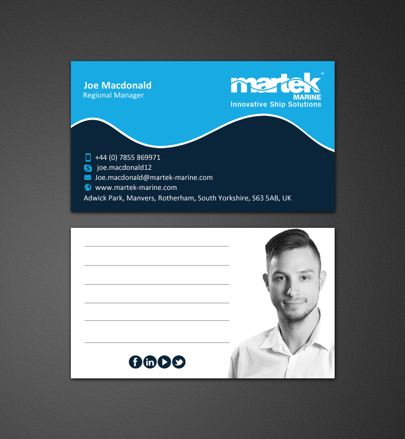 Business Card Design by chandrayaan.creative for Martek Marine | Design #12776229