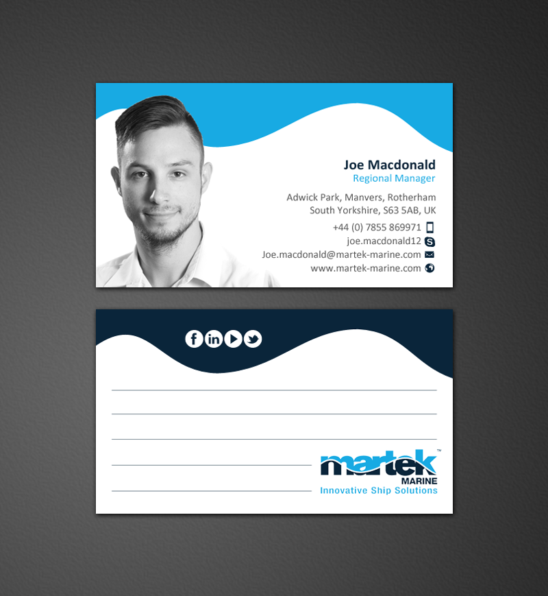 Design de Carte de Visite par chandrayaan.creative pour Martek Marine | Design #12776230