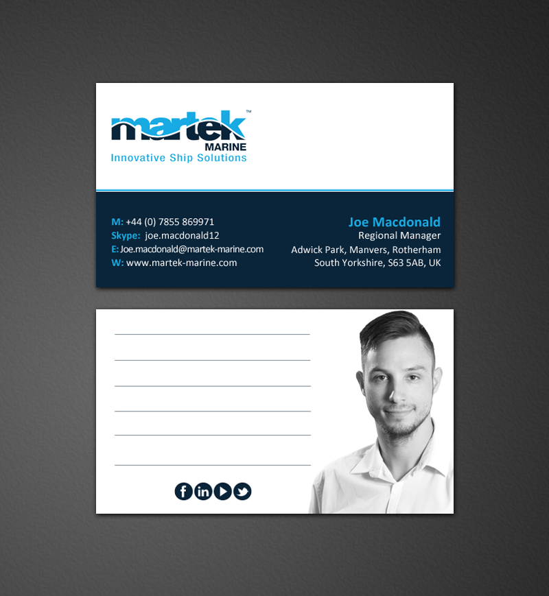 Business Card Design by chandrayaan.creative for Martek Marine | Design #12776231