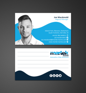 Business Card Design by chandrayaan.creative for Martek Marine | Design: #12776234