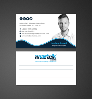 Business Card Design by chandrayaan.creative for Martek Marine | Design: #12776235