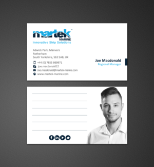 Business Card Design by chandrayaan.creative for Martek Marine | Design: #12776238