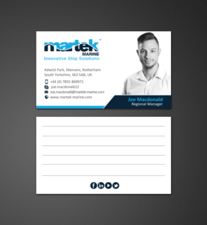 Business Card Design by chandrayaan.creative for Martek Marine | Design: #12776242