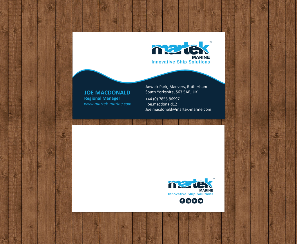 Business Card Design by chandrayaan.creative for Martek Marine | Design #12883675