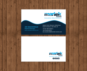 Business Card Design by chandrayaan.creative for Martek Marine | Design: #12883675
