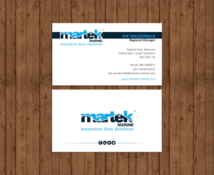 Business Card Design by chandrayaan.creative for Martek Marine | Design: #12891226
