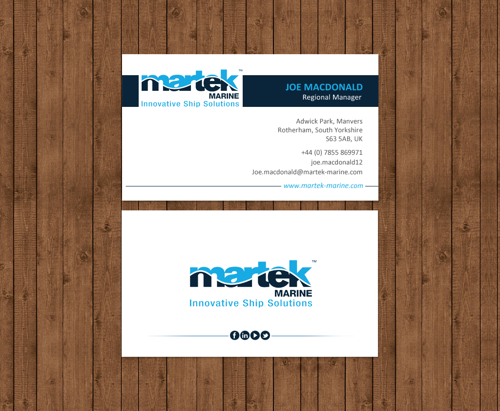 Business Card Design by chandrayaan.creative for Martek Marine | Design #12891271