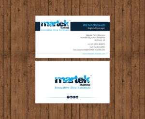 Business Card Design by chandrayaan.creative for Martek Marine | Design: #12891271