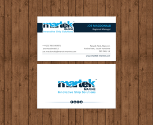 Business Card Design by chandrayaan.creative for Martek Marine | Design: #12893095