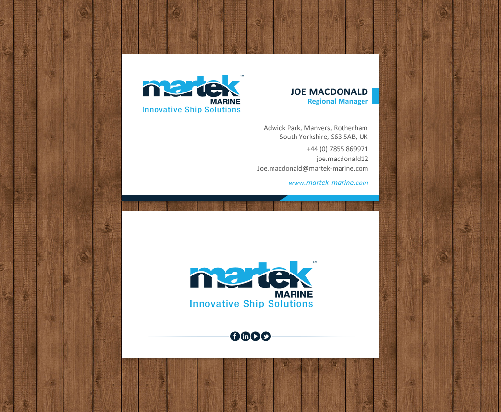 Business Card Design by chandrayaan.creative for Martek Marine | Design #12893419
