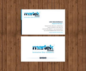 Business Card Design by chandrayaan.creative for Martek Marine | Design: #12893441