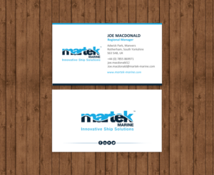 Business Card Design by chandrayaan.creative for Martek Marine | Design: #12893471