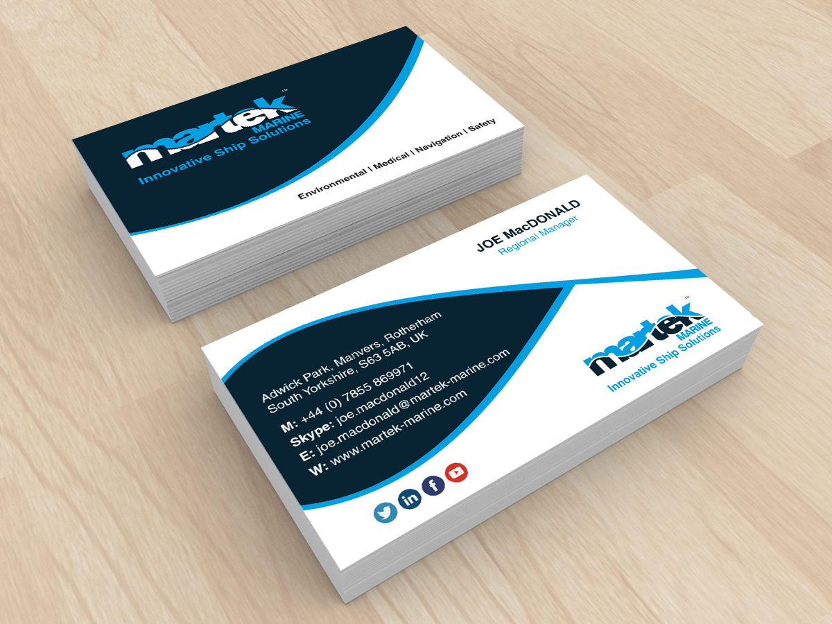 Design de Carte de Visite par aRt-n-ideas pour Martek Marine | Design #12762244