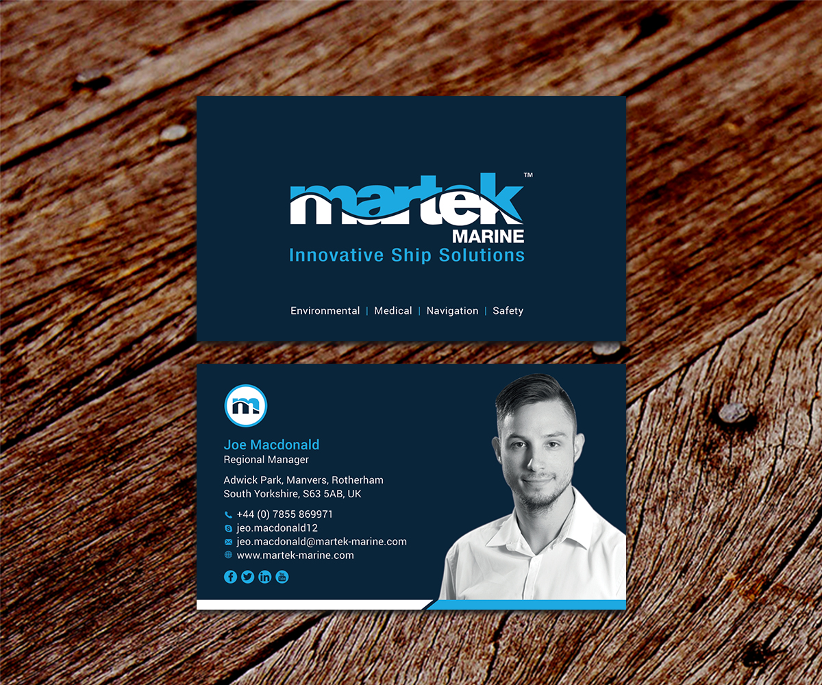 Business Card Design by SS_Designs for Martek Marine | Design #12770900