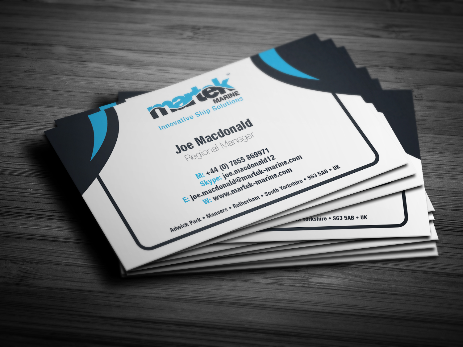 Business Card Design by mefiloglu for Martek Marine | Design #12765511