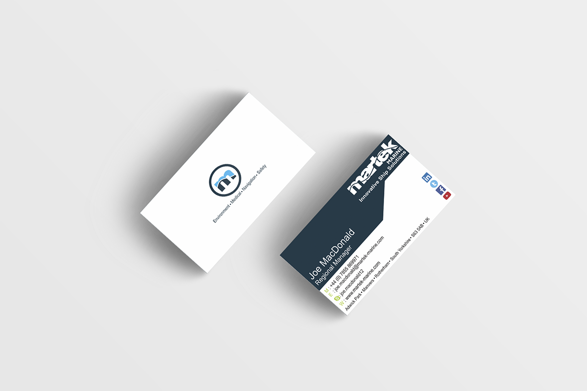 Business Card Design by chameerakasundb for Martek Marine | Design #12778273