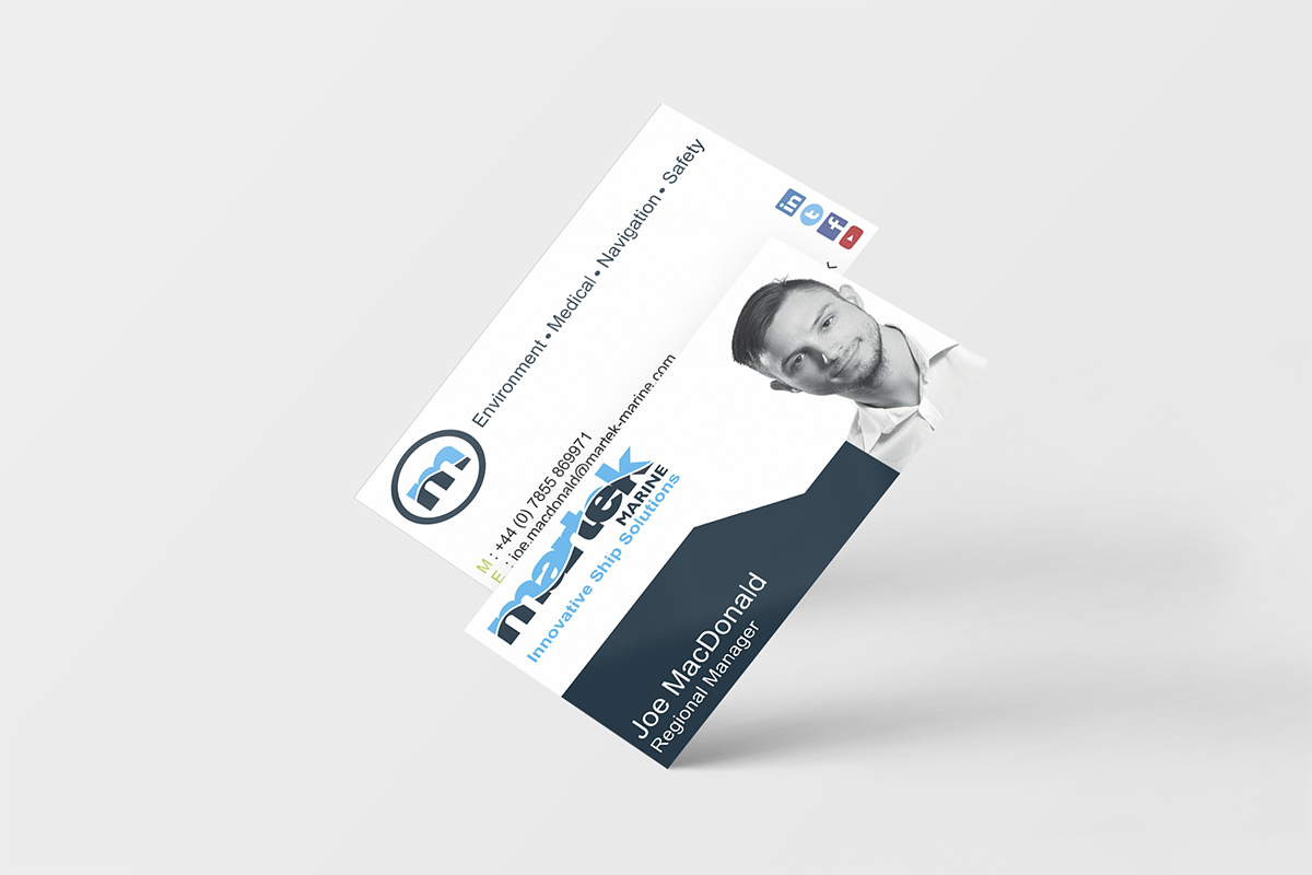 Business Card Design by chameerakasundb for Martek Marine | Design #12778301