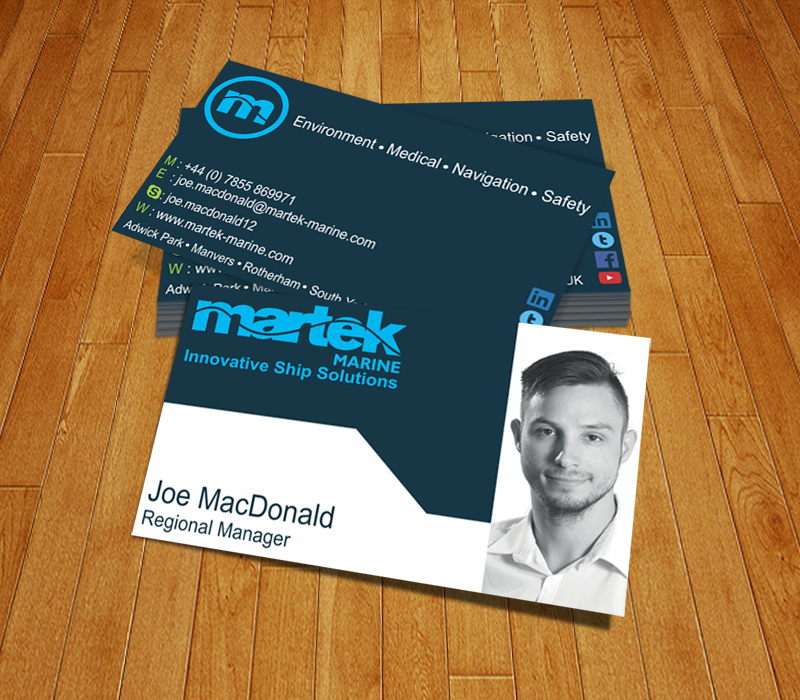 Business Card Design by chameerakasundb for Martek Marine | Design #12778318